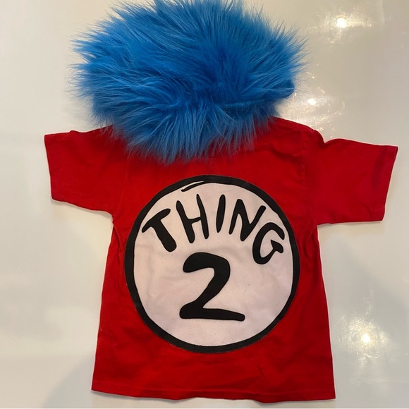 Dr. Seuss Cat in the Hat Thing 1 Thing 2 Family Costume - Picture 3 of 14